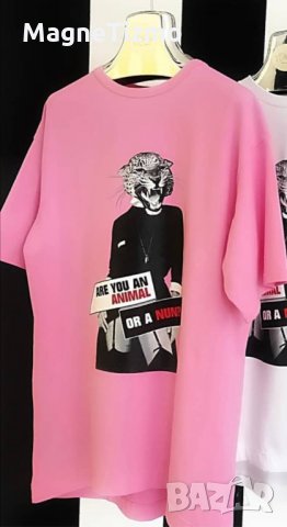 Нова дамска тениска/ туника в розово, снимка 2 - Тениски - 28737991