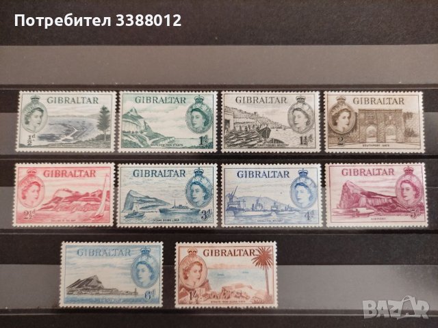 Гибралтар 1953 г. 10 бр.марки