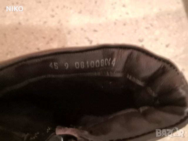 Продавам, Нови, Кожени боти с цип и подплата , снимка 6 - Мъжки боти - 35401857