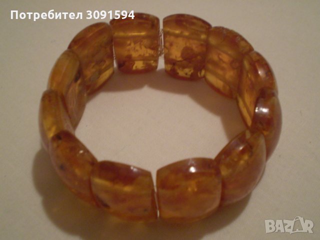 ГРИВНА РЕТРО СТИЛ КЕХЛИБАР, снимка 2 - Антикварни и старинни предмети - 35175735