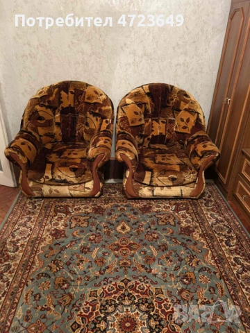 Подарявам мебели - кресла, диван, секция и столове, снимка 3 - Дивани и мека мебел - 53370737