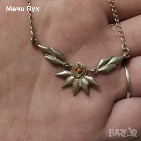 Сребърно колие (229), снимка 5 - Колиета, медальони, синджири - 43385657