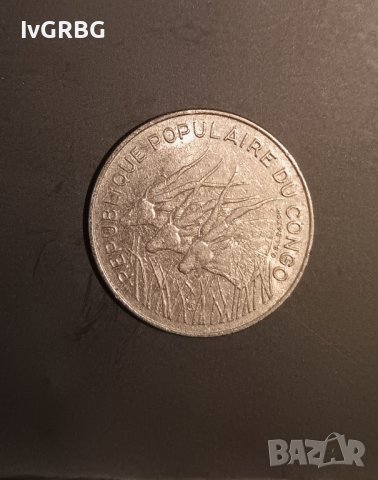 100 франка Народна република Конго 100  CFA francs, снимка 4 - Нумизматика и бонистика - 43159126
