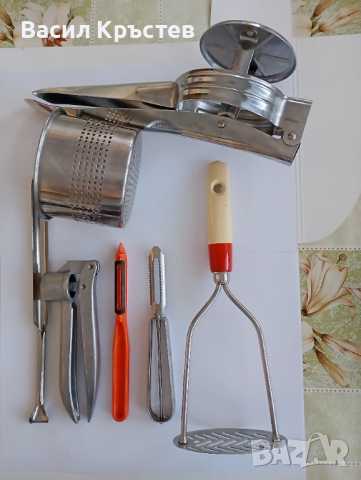 Прибори за хранене и нож - "Петко Денев", - и др. 21 бр., - Руски ножове, - Ел. бързовари