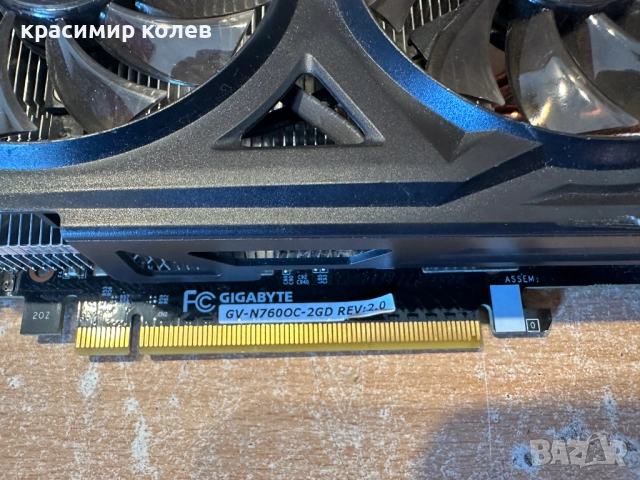 видеокарта "Gigabyte GeForce GTX 760 WindForce 3X", снимка 3 - Видеокарти - 52924592