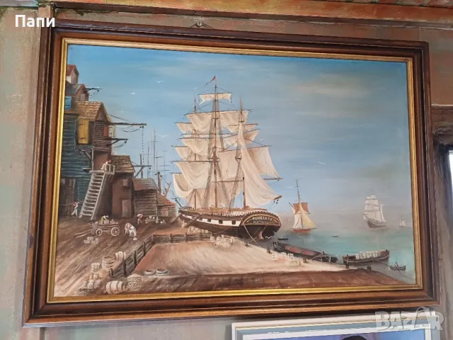 Стара маслена картина в/у платно. 