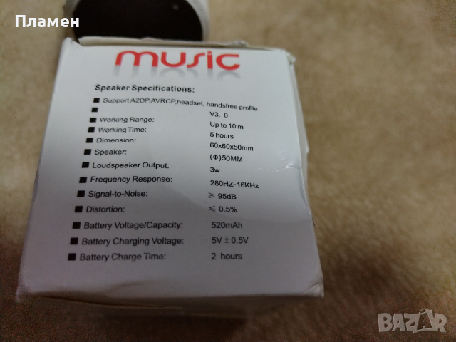 Bluetooth mini speaker колонка, снимка 3 - Слушалки и портативни колонки - 44876869