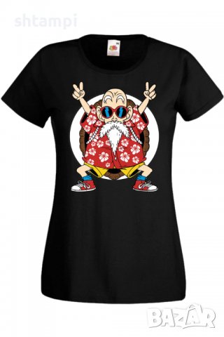 Дамска тениска Dragon Ball Z Master Roshi 02,Анимация,игра,Празник,Повод.