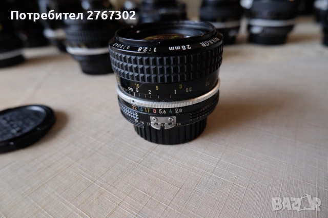 Nikon Nikkor AI-S 28MM F2.8 Lens. Nikon, снимка 7 - Обективи и филтри - 53595975