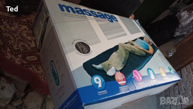 Масажор, постелка за релаксация,работи с масаж и затопляне, снимка 6 - Масажори - 50448501