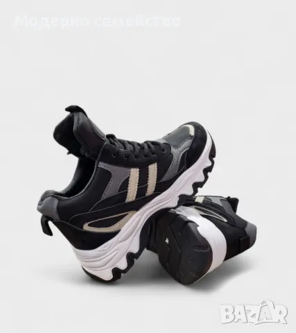 Дамски зимни маратонки на висока подметка 