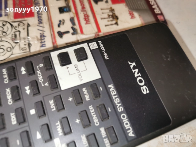 SONY RM-U33AV AUDIO REMOTE-ВНОС SWISS 2112251138, снимка 11 - Ресийвъри, усилватели, смесителни пултове - 52864286