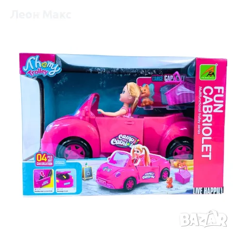 Кукла с кола кабриолет куче и аксесоари , снимка 10 - Кукли - 48300533