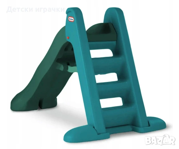 Детска пързалка сгъваема Little Tikes, зелена, снимка 6 - Други - 50991211