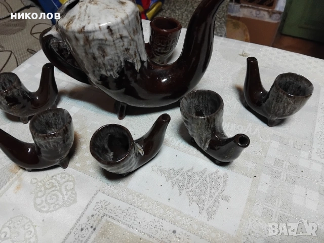 СЕРВИЗ ЗА ГРЕЯНА РАКИЯ, снимка 11 - Антикварни и старинни предмети - 53249237