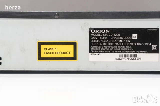 СД Плейър ORION CD-4200, снимка 6 - Други - 49162721