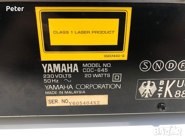Сд Чейнджър Yamaha CDC-645, снимка 6 - MP3 и MP4 плеъри - 43966885