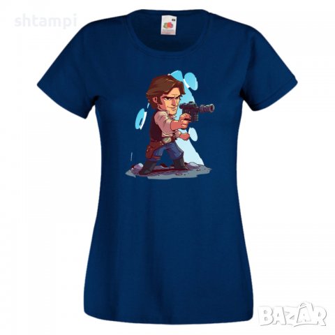 Дамска тениска Star Wars Han Solo Игра,Изненада,Подарък,Геймър,, снимка 7 - Тениски - 36788975