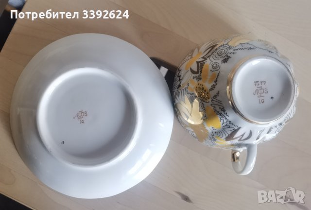 Руски сервиз с позлата, снимка 5 - Сервизи - 37690973