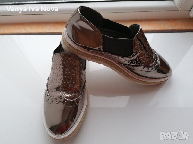 Oбувки цвят металик, снимка 3 - Дамски ежедневни обувки - 28516671
