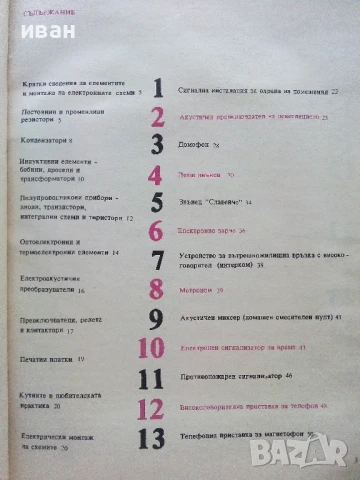 24 прости електронни устройства за самостоятелно изпълнение - М.Новаковска,В.Новаковски - 1989г., снимка 4 - Специализирана литература - 51390914
