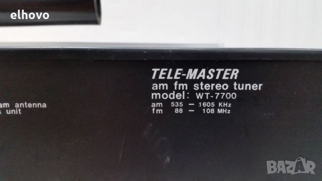Стерео тунер Tele-Master WT-7700, снимка 7 - Други - 26453220