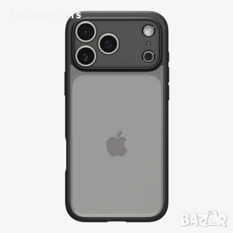 Оригинален кейс Spigen Ultra Hybrid, За iPhone 17 Pro (6.3), Черен и Протектор, снимка 5 - Калъфи, кейсове - 51922744