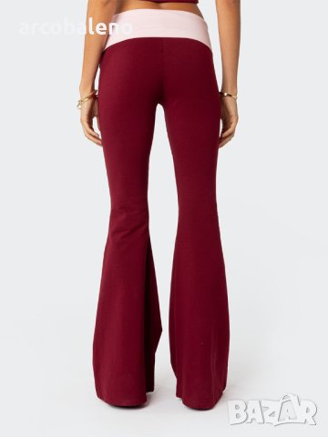 Нови дамски модерни, удобни, вталени панталони с ниска талия, 2цвята - 024, снимка 6 - Панталони - 43465043