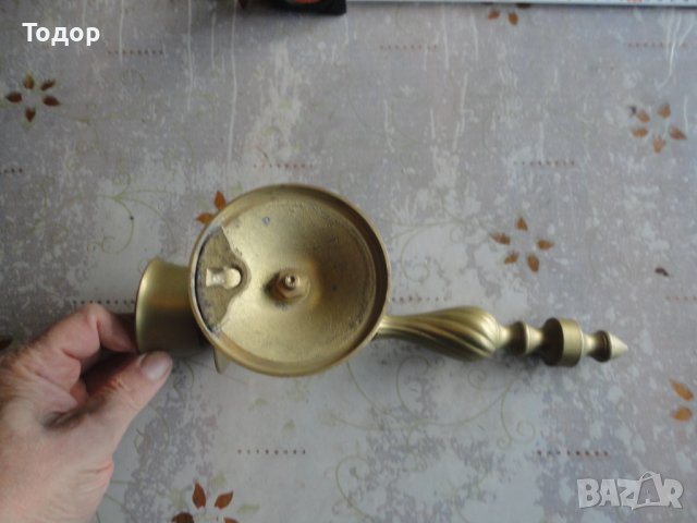 Невероятен бронзов свещник за стена 2, снимка 6 - Антикварни и старинни предмети - 43525385