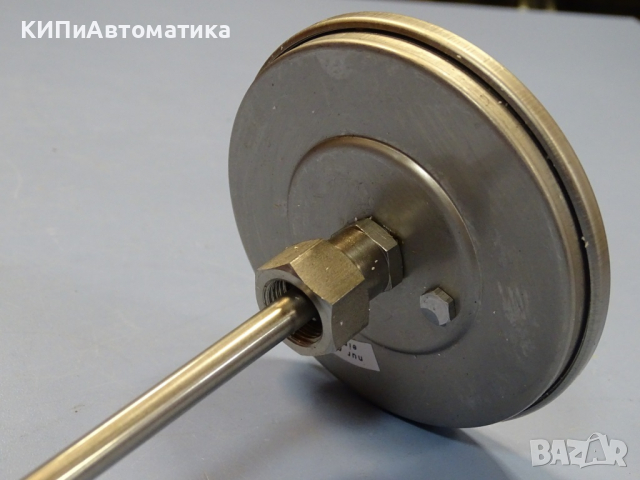 биметален термометър JUMO immersion thermometer ф100mm, 0/+200°C, L-200mm, снимка 4 - Резервни части за машини - 36530682