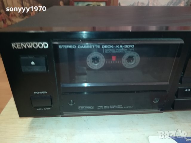 KENWOOD KX-3010 DECK MADE IN JAPAN-ВНОС SWISS LNVR3112231156, снимка 4 - Декове - 43602723