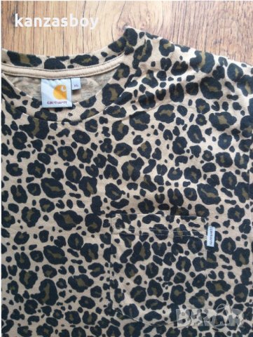 carhartt s/s leopard - страхотна мъжка тениска КАТО НОВА, снимка 4 - Тениски - 32751772