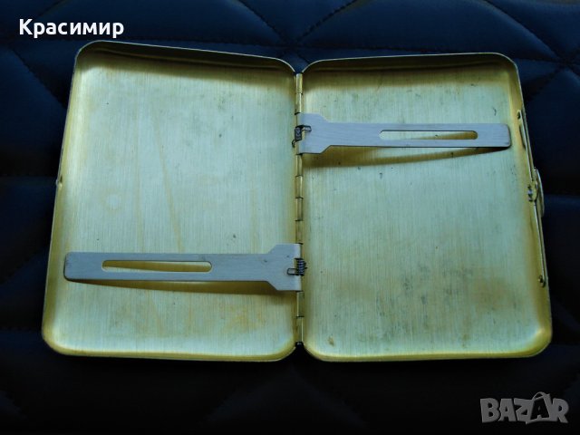 МЕСИНГОВА ТАБАКЕРА ЗА ЦИГАРИ MARLBORO, снимка 4 - Други стоки за дома - 43761738