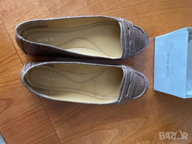 Дамски обувки балеринки от шагренова кожа в шоколадов цвят, снимка 2 - Дамски ежедневни обувки - 43740335