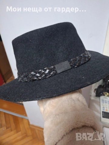 Шапка с полета , вълнена, Лондон. 56см, снимка 5 - Шапки - 51944643