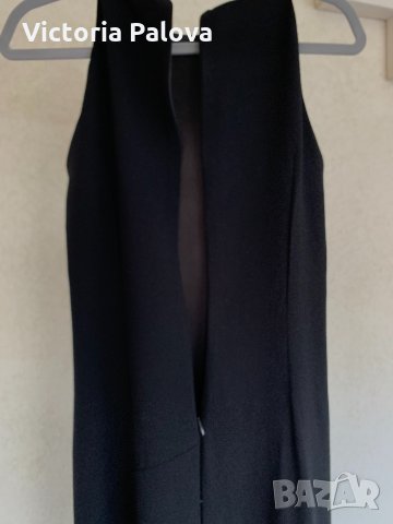 Дълга черна рокля DEPOLO, снимка 11 - Рокли - 33193761