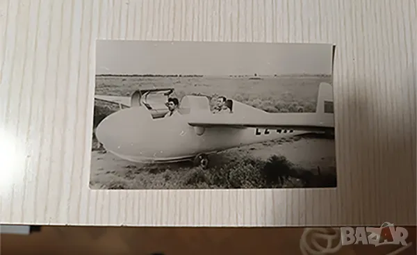 Стара снимка с български самолет , планер , авиация ., снимка 2 - Колекции - 50101569