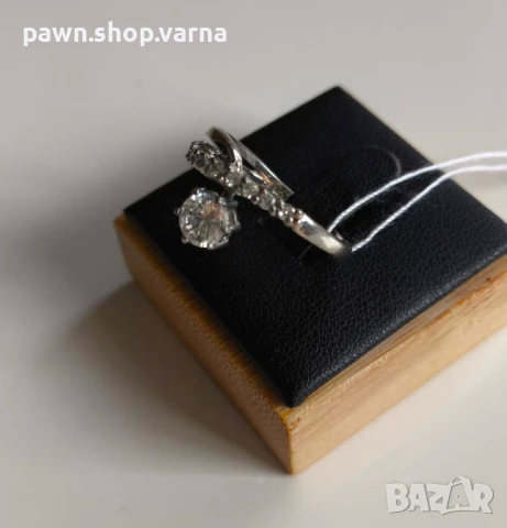 Нов сребърен пръстен 925 с фианити – размер 18 мм, 3,08 г, снимка 3 - Пръстени - 51408825