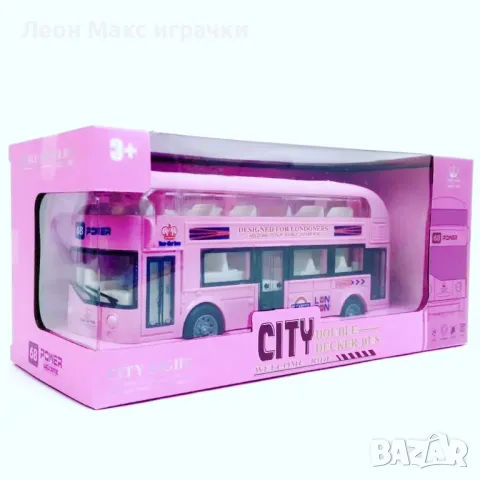 Двуетажен Автобус със светлини и звуци , снимка 7 - Коли, камиони, мотори, писти - 48349774