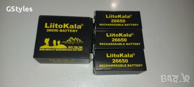 батерия  Liitokala 26650-20A, 3,7v, 5100mA нова , снимка 4 - Друга електроника - 49693771