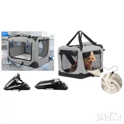 Транспортна чанта за куче / Мека транспортна чанта за кучета за кола, снимка 8 - За кучета - 53278985
