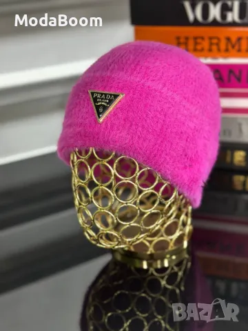 Prad🅰️ зимни дамски шапки различни цветове , снимка 3 - Шапки - 48250882