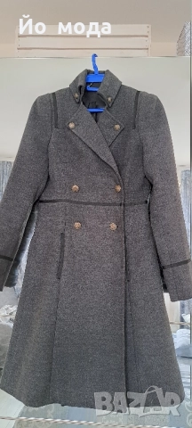 Сиво палто, снимка 2 - Палта, манта - 52105922