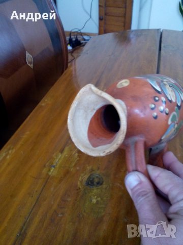 Старинна керамична кана #3, снимка 5 - Антикварни и старинни предмети - 27634106