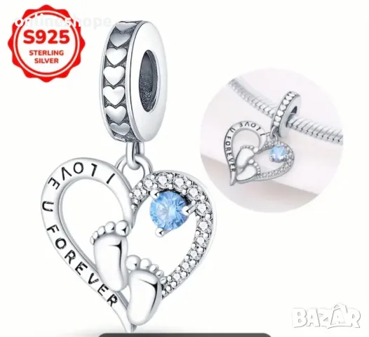 S925 Сребро / Сребърни Талисмани за гривни , снимка 12 - Други - 49205835