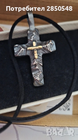 Сребърен кръст ръчна изработка 