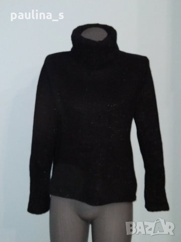 Пуловер от мерино с ламе и поло яка "Gap"® / голям размер , снимка 5 - Блузи с дълъг ръкав и пуловери - 27234775