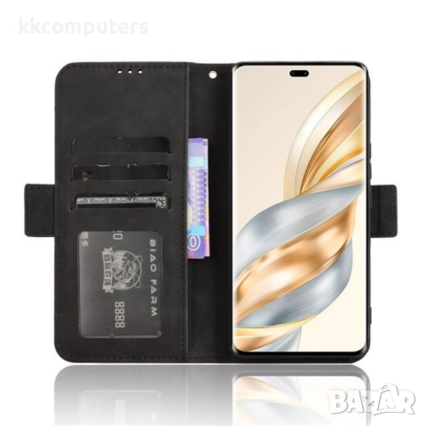 Honor Magic7 Lite 5G Magnetic Wallet Кожен Калъф и Протектор, снимка 7 - Калъфи, кейсове - 52623684