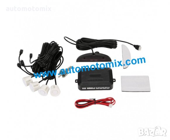 Парктроник с дисплей 4бр. бели датчика-1851548, снимка 2 - Аксесоари и консумативи - 33376452