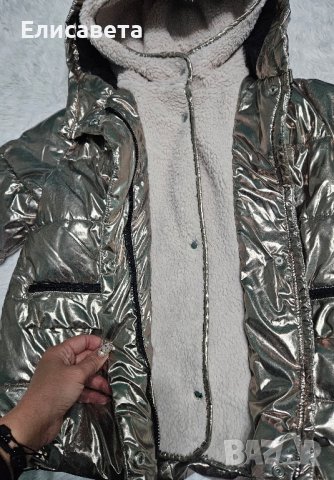 Детско зимно яке в сив цвят Zara, снимка 8 - Детски якета и елеци - 43316090